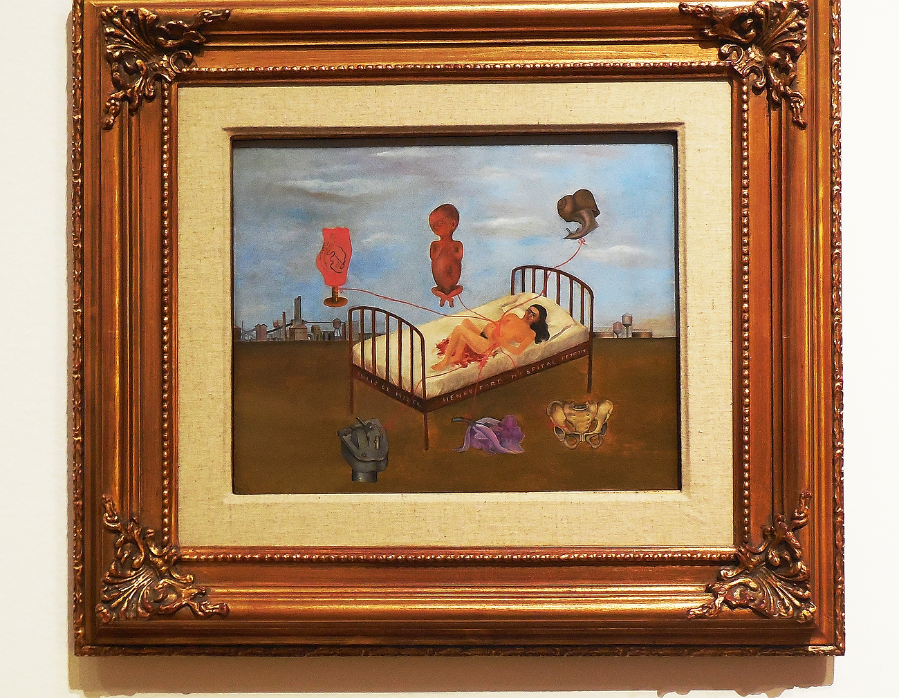 Frida kahlo henry ford hospital painting meaning #6
